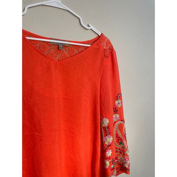 Figueroa & Flower Embroidered Lightweight Blouse Top - Picture 5 of 9